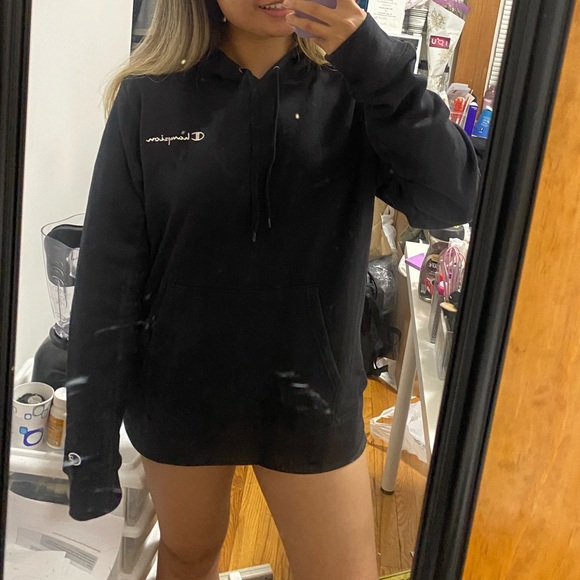 NEW Champion Heritage Hoodie (Black) - Picture 5 of 9